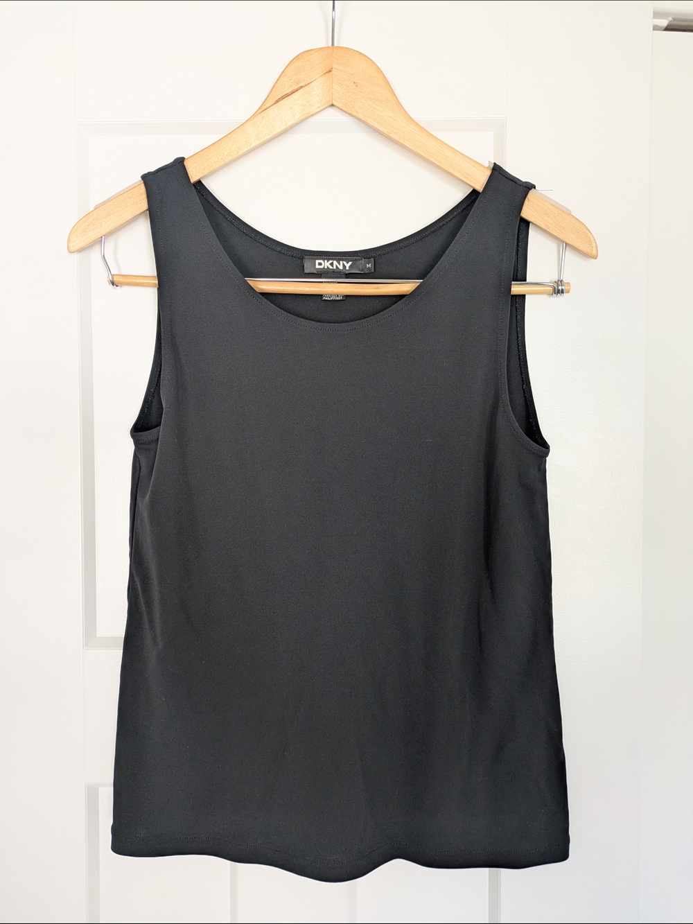 DKNY Black Sleeveless Tank Top